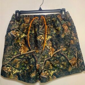 MNML Ripstop Camo Shorts Pockets Sz Small Brown Black Realistic Festival Utility
